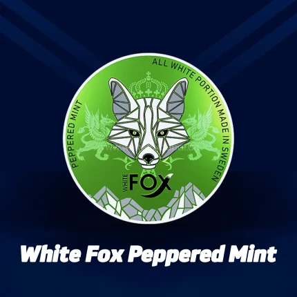 Buy White Fox Peppered Mint 16 mg Nicotine Pouches in UAE – Fast Delivery