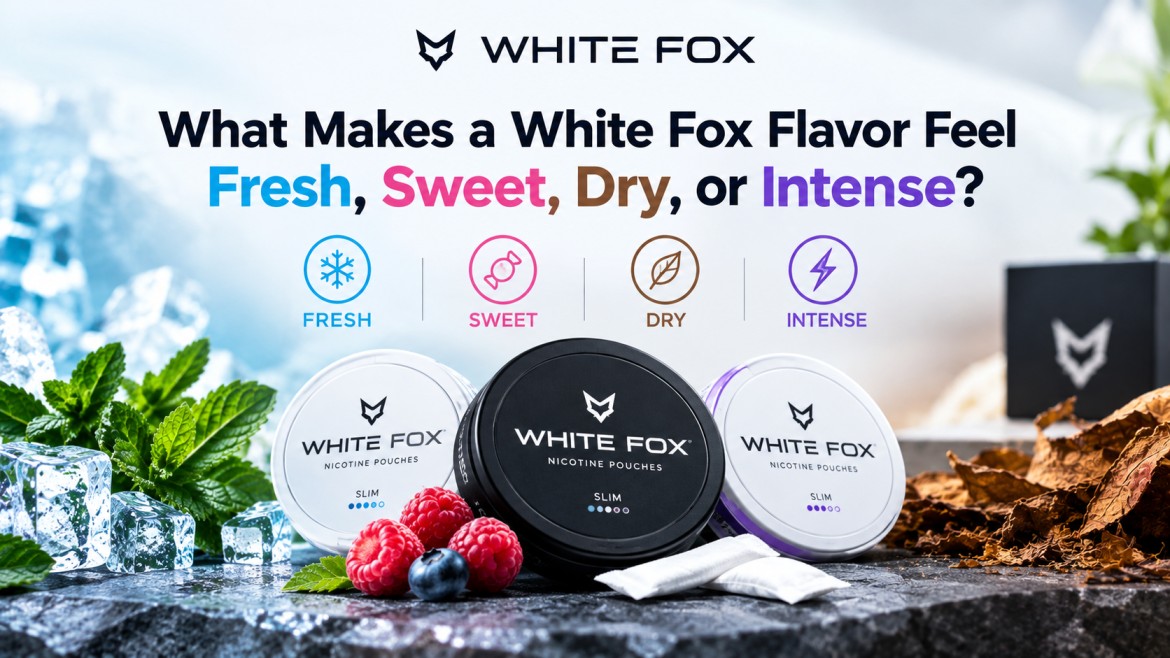 White Fox Nicotine Pouch Flavors: Fresh vs Sweet vs Dry vs Intense